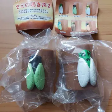매미의 울음소리 2 가챠가챠 곰매미 민민매미 새상품 여름