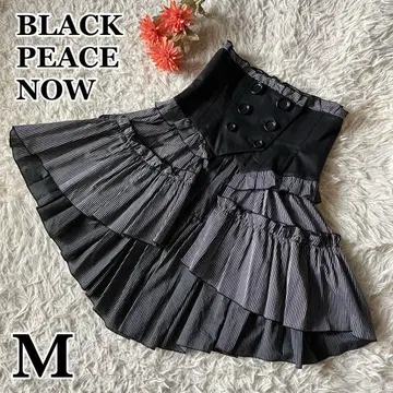 BLACK PEACE NOW 비대칭 코르셋 스커트 블랙 M