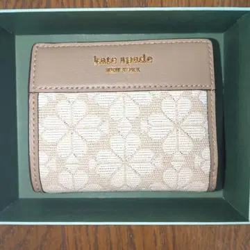 kate spade NEWYORK 지갑 두겹 베이지 케이트 스페이드