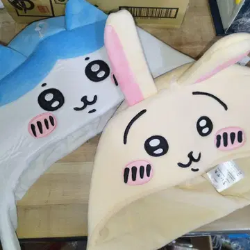 2개 치이카와 (먼작귀) 하치와레 토끼 인형옷 모자