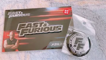 FAST & FURIOUS 메탈 스티커 및 핀 배지 세트