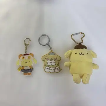 폼폼푸딩 봉제 인형 키링 세트
