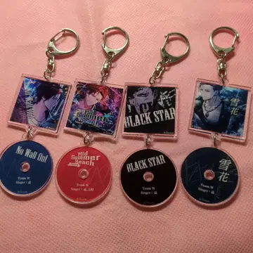 블랙 스타 브라스타 CD 자켓 키링 4종 세트 검정