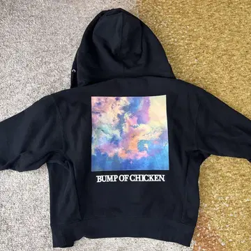 BUMP OF CHICKEN 블랙 M 나나이로 집업 후드티