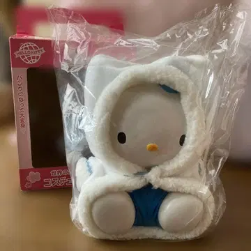 헬로키티 후드 인형옷이 포함된 봉제 인형 저금통 레어 레트로