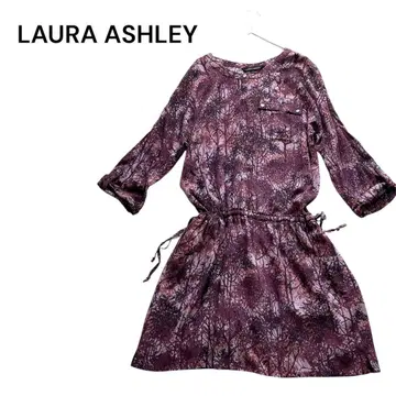 LAURA ASHLEY 로라 애슐리 꽃무늬 튜닉 원피스 7부 소매