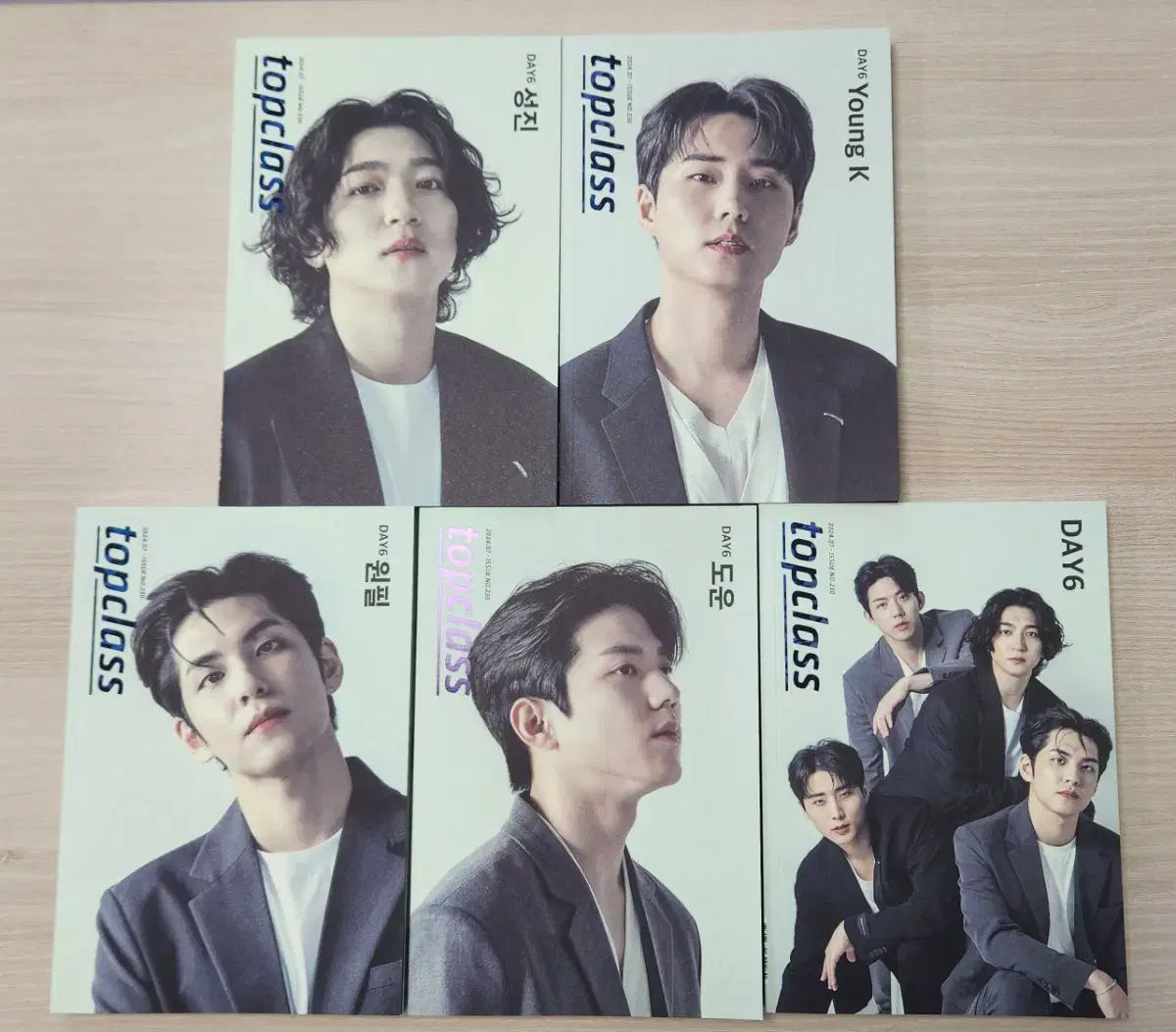 DAY6 Top Class Magazine Sungjin Young K Wonpil Dowoon Group