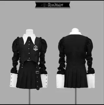 디무모어 Dimmoire Gothic 학원 SETUP 블랙 M 사이즈