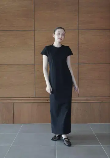 TWILL CAP SLEEVE I LINE DRESS 드레스 원피스