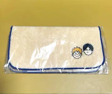 캐릭터 자수 타월 베이지