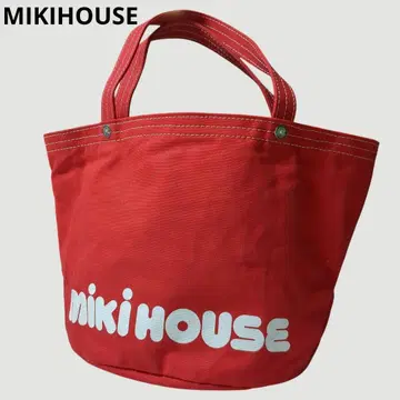 미키하우스 MIKIHOUSE 버킷형 복조리 마더백 토트백 빨간색