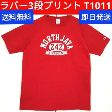 Champion 챔피온 T1011 NORTHJAVA 빨간색 티셔츠 L