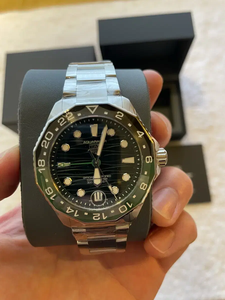 Tag Heuer Aquaracer Professional GMT Green (Hulk) *New, full set / Special offer
