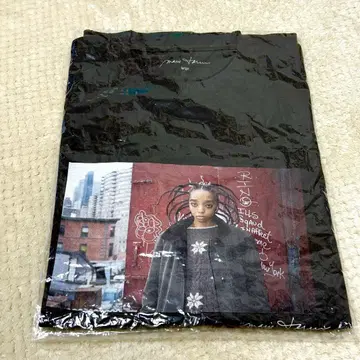 그래픽 프린트 티셔츠 블랙