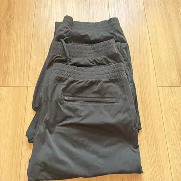 유니클로 조거 스트레이트 팬츠 XL 블랙