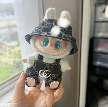 labubu 라부부 봉제 인형 의상 오버롤 2개 세트