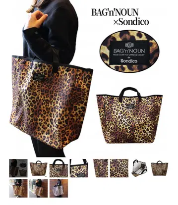BAG'n'NOUN 레오파드 무늬 토트백