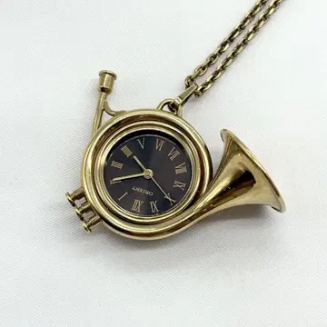 빈티지 ORIENT 시계 펜던트 트럼펫 악기 작동 수동 와인딩 P