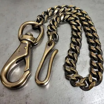 훈제 놋쇠 키헤이 13mm 지갑 체인 빈티지 브라스 카라비너