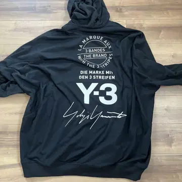 Y-3 15주년 로고 후디