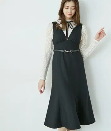 JILL BY JILLSTUART 스티치 머메이드 원피스