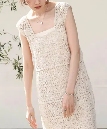 Bab 크로셰 롱 원피스 S 사이즈