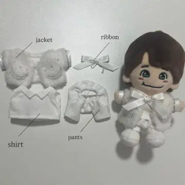 '너는 특별해' 화이트 푹신푹신 의상풍 치비누이 의류