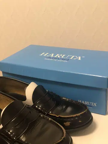 HARUTA 로퍼 4514 블랙 일본제 24.5cm EE