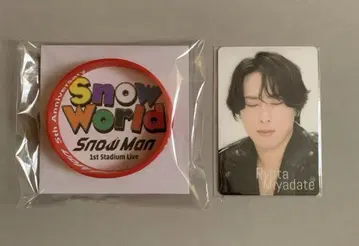 미야타테 료타 Snow World 공식 굿즈 러버 밴드 엿보기 카드