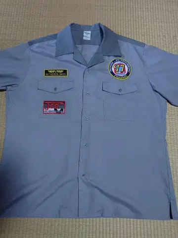 SETAGAYA BASE 반팔 워크 셔츠