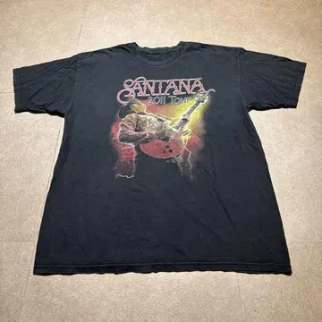 Santana 산타나 2011 티셔츠 반팔 블랙 검정 밴딩