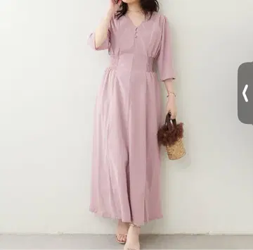 내추럴 꾸뛰르 레트로 작은 꽃 원피스