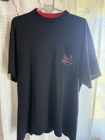 90s Winston Racing Team 티셔츠 블랙 페이드