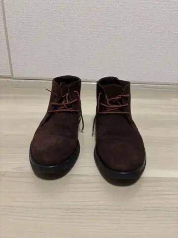 스웨이드 처카 부츠 버건디 25.5~26.0cm