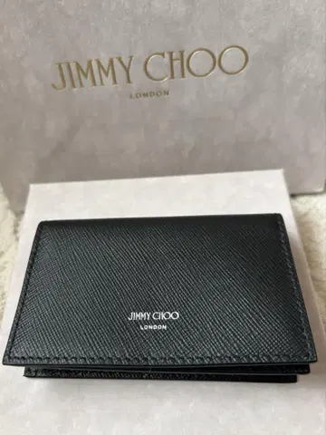 미사용 새상품 JIMMY CHOO 지미추 가죽 카드 케이스 남성용