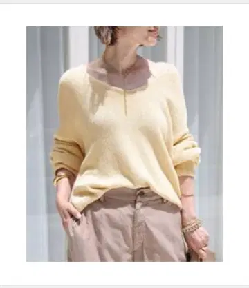 deuxieme classe Lily Linen V넥 풀오버