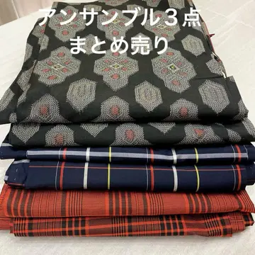 순수 실크 여자용 오시마 명주 앙상블 3종 세트