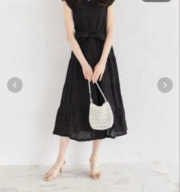 tocco closet 미사용 택 포함 블랙 프릴 소매 원피스