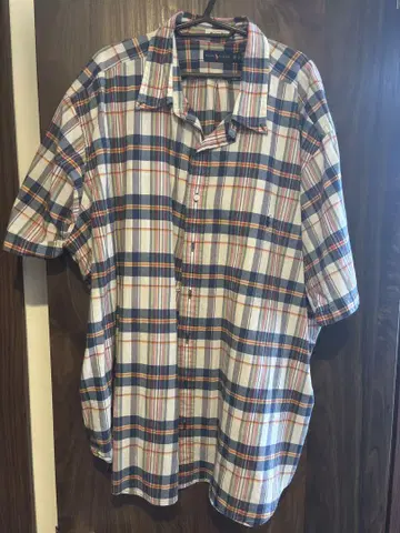 Ralph Lauren 체크 무늬 반팔 셔츠 3XB
