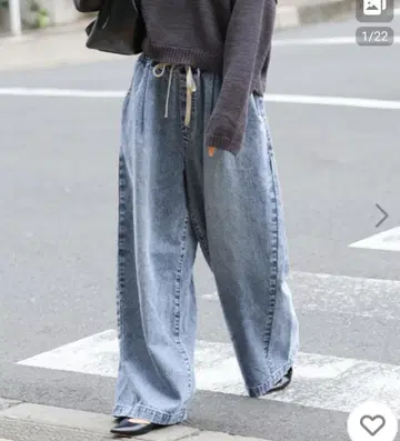 이번 시즌 JOURNAL STANDARD 이지 데님 와이드 팬츠 36