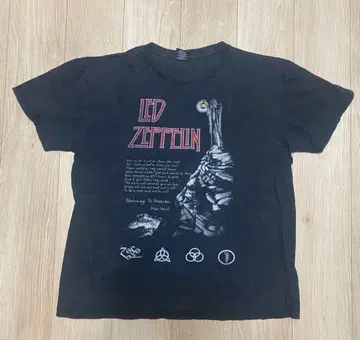 아노짱 착용 ledzeppelin 레드 제플린 밴딩 티셔츠