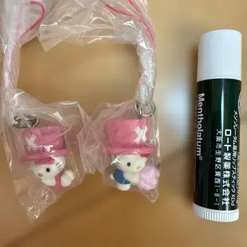 헬로키티 가챠 초파 스트랩 2개 세트