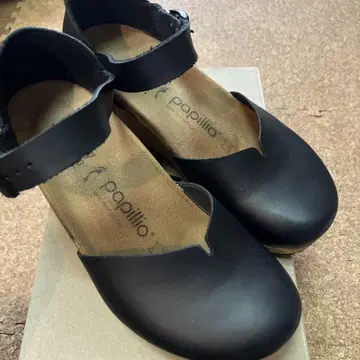 papillio 블랙 버켄스탁 멜리 37 24cm 파피리오