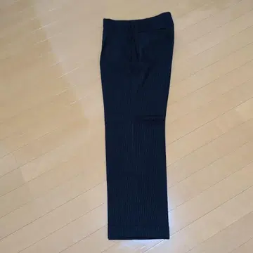 네이비 스트라이프 슬랙스