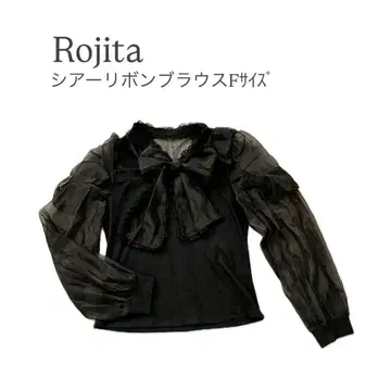 Rojita 시어 리본 블라우스 F