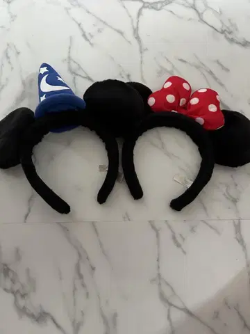 미키 미니 머리띠 2개 세트