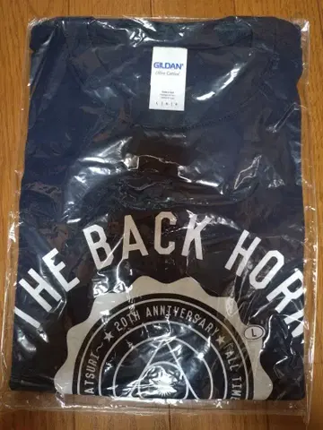 THE BACK HORN 20th 무도관 티셔츠 (네이비, L 사이즈)