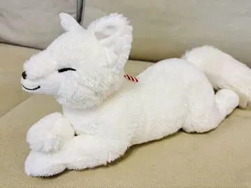귀중한 무릎 여우 봉제 인형 화이트 여우 레몬 화이트 여우