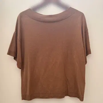 드레스테리아 DRESSTERIOR 브라운 오프숄더 반팔 상의