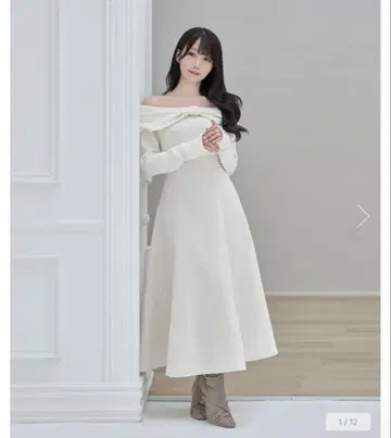 로제 뮤즈 앞 리본 드레스
